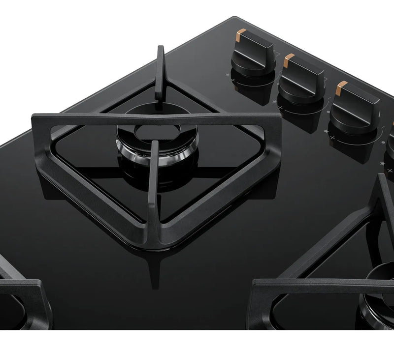 Cooktop 5 Bocas a Gás Brastemp Com Grades de Ferro Fundido BDS85AE Preto