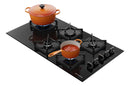 Cooktop 5 Bocas a Gás Brastemp Com Grades de Ferro Fundido BDS85AE Preto